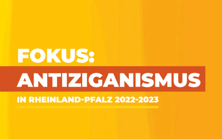 Fokus: Antiziganismus in Rheinland-Pfalz 2022-2023